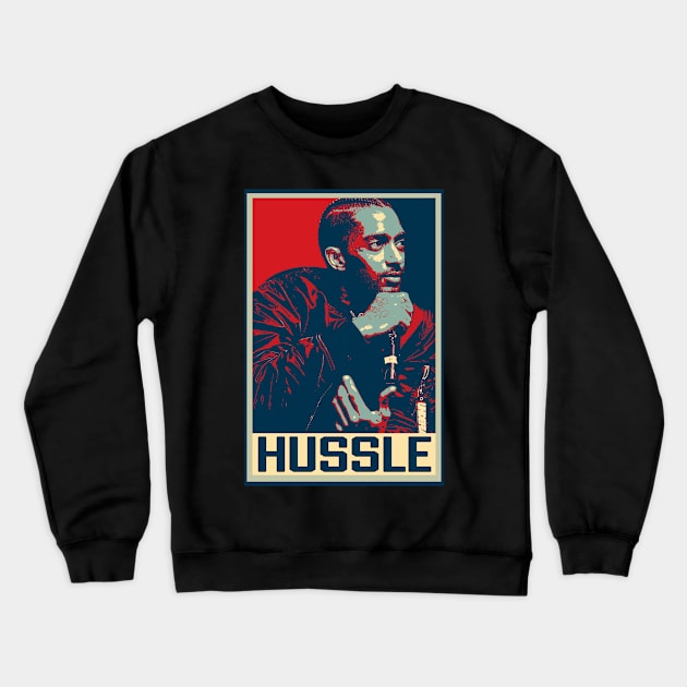 Eternal Legacy Nipsey Hussle's Imprint In Images Crewneck Sweatshirt by ElenaBerryDesigns